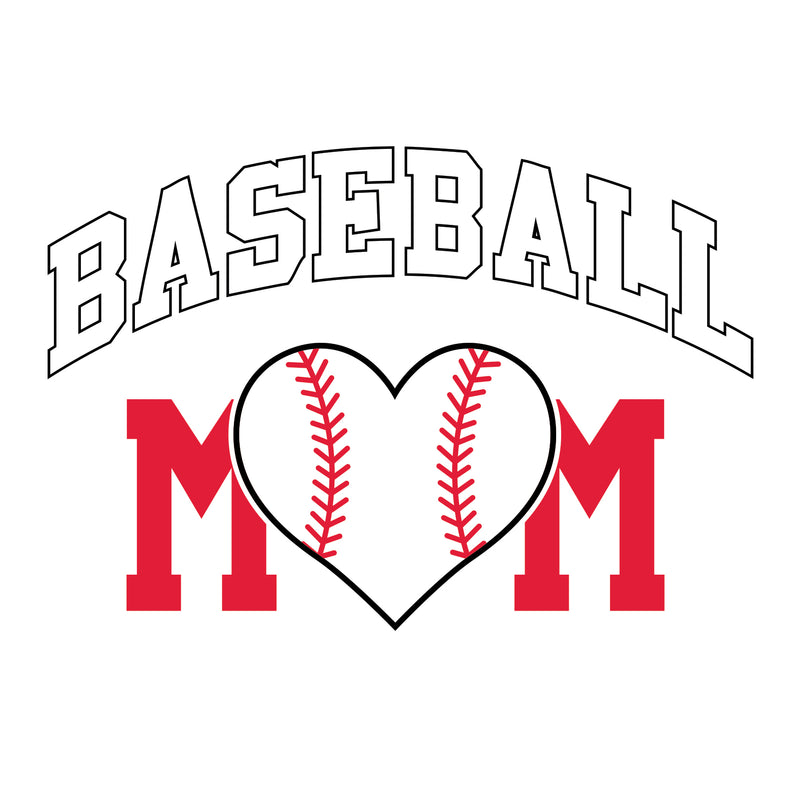 Baseball Mom - Baseball, Mom, Women, Sports, Ladies T-Shirt Basic Cotton - White