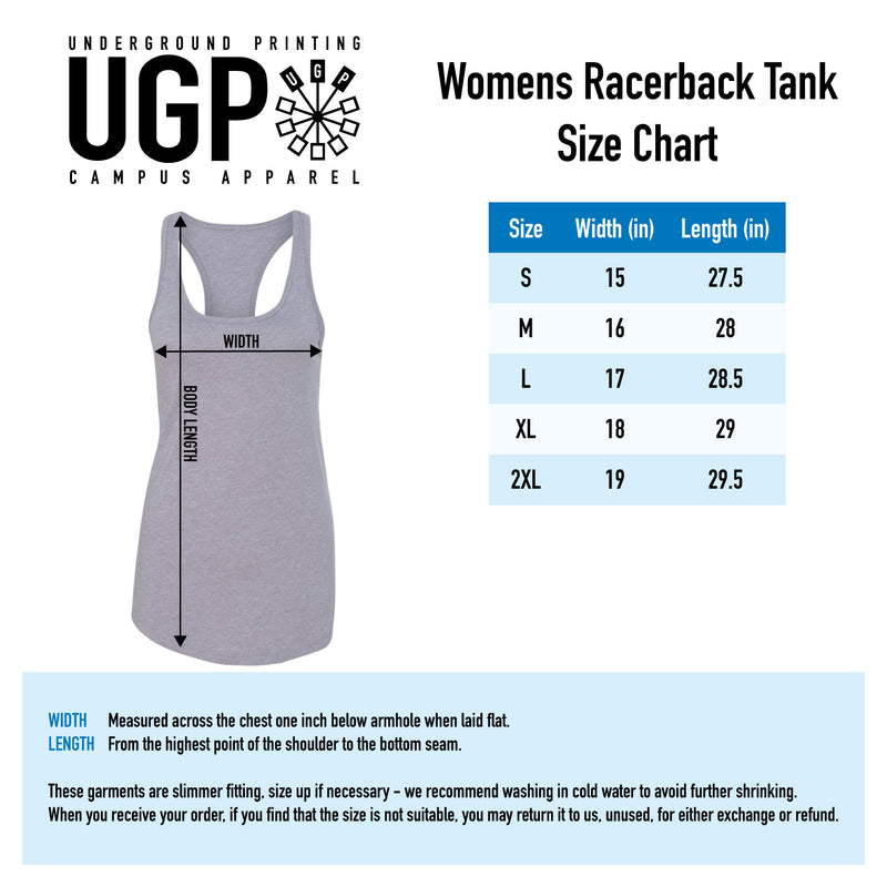 Buffalo Basic Block Womens Racerback Tank - Royal