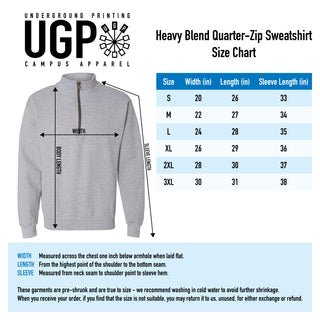 Eastern Michigan University Eagles Primary Logo 1/4 Zip - Sport Grey