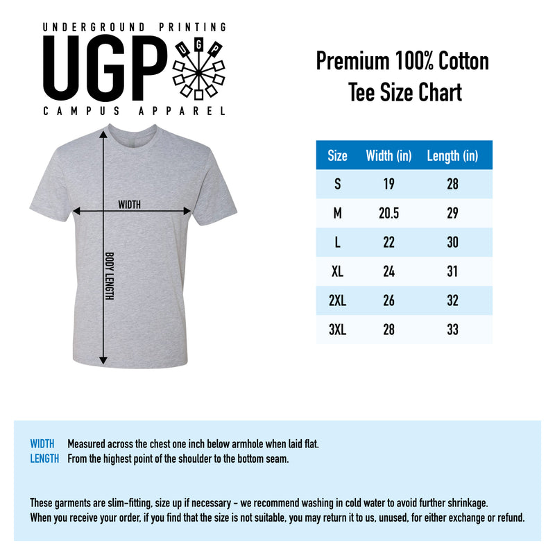 Michigan Wolverines Basic Block Sister Premium Cotton T Shirt - Midnight Navy